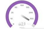Speedtest für Glasfaser Internet Anschluss - Bandbreite hier messen